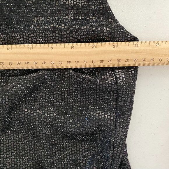 Forever‎ 21 Women's Black and Silver Crop-top Size 2X - Picture 5 of 10